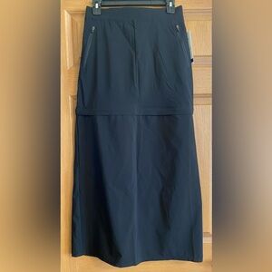Chic Black 2 in 1 Maxi Skirt/Mini Skirt